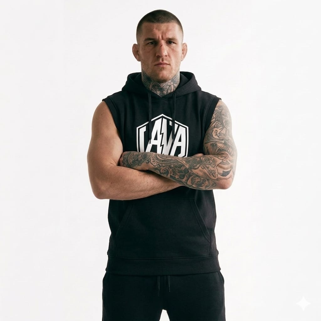 Ca Sleeveless Hoodie – Schwarz